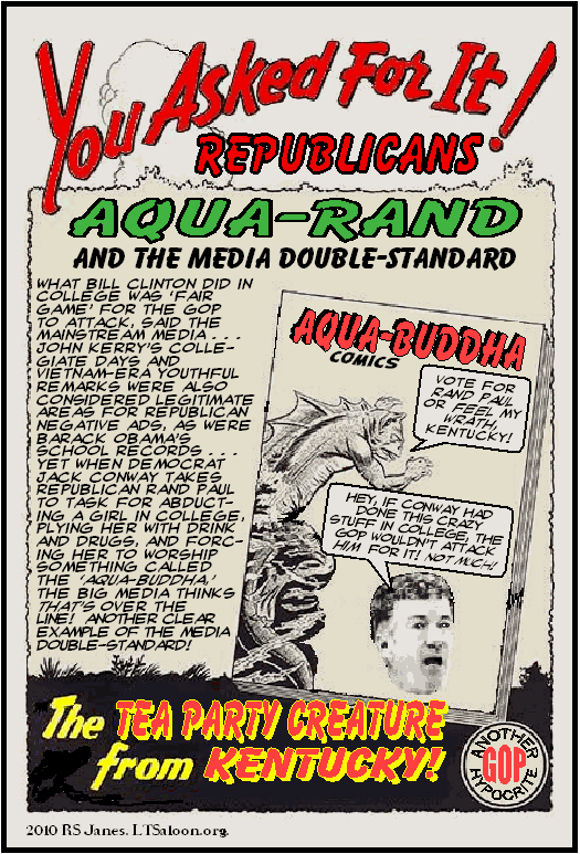 Cartoon Aqua Rand Paul